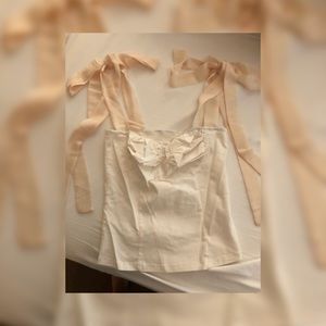 Cream Corset Style Blouse